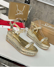 Christian Louboutin Rhinestone Embellished Sandals