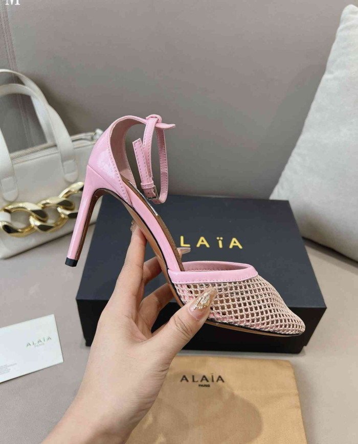 Alaïa Fishnet Sandals