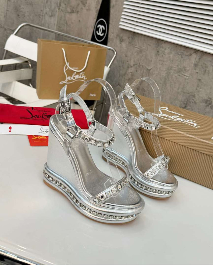 Christian Louboutin Rhinestone Embellished Sandals