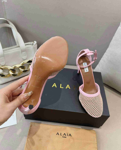 Alaïa Fishnet Sandals