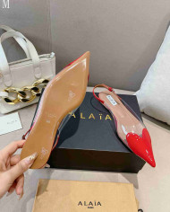 Alaïa Heart Transparent Flats