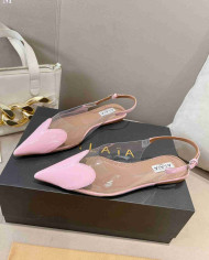 Alaïa Heart Transparent Flats