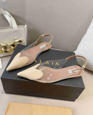 Alaïa Heart Transparent Flats