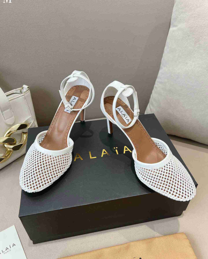 Alaïa Fishnet Sandals