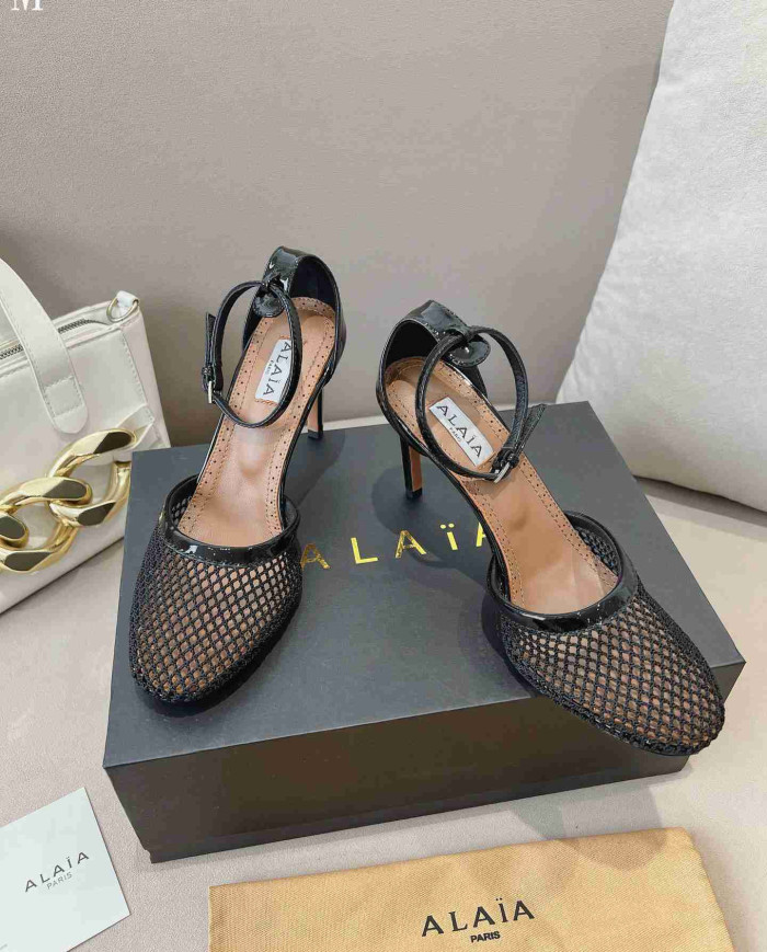 Alaïa Fishnet Sandals