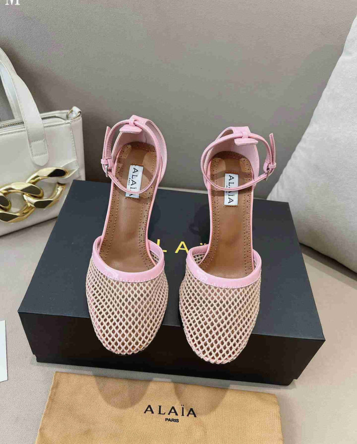 Alaïa Fishnet Sandals
