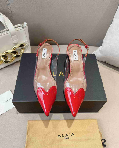 Alaïa Heart Transparent High Heels