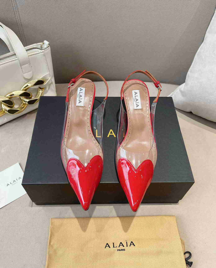Alaïa Heart Transparent High Heels