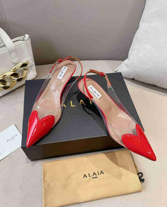 Alaïa Heart Transparent High Heels