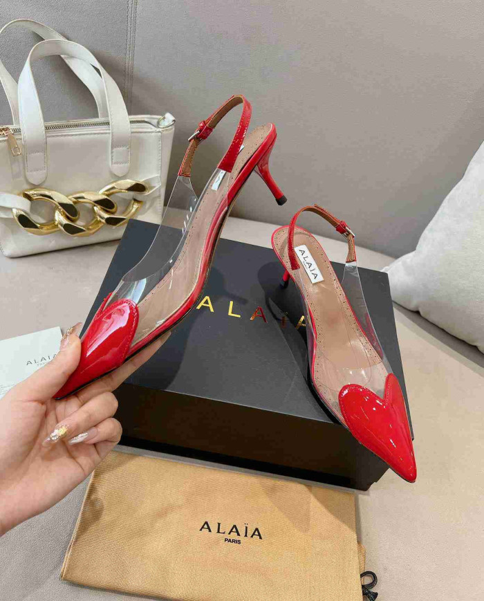 Alaïa Heart Transparent High Heels