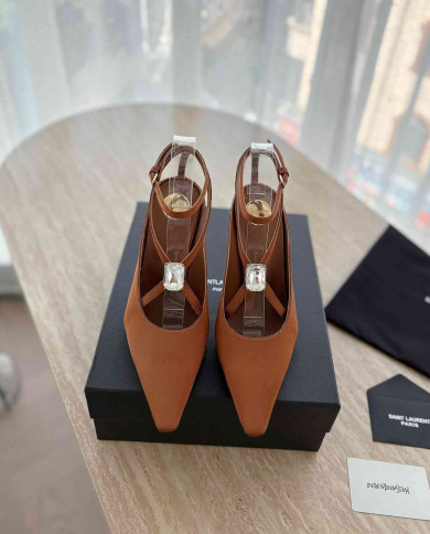 Saint Laurent Rhinestone Embellished High Heels