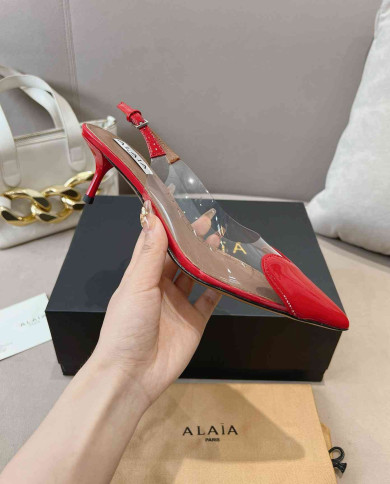 Alaïa Heart Transparent High Heels