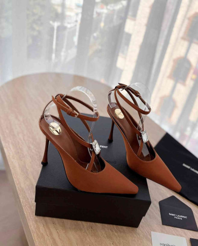 Saint Laurent Rhinestone Embellished High Heels