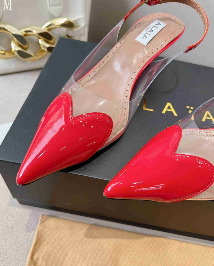 Alaïa Heart Transparent High Heels