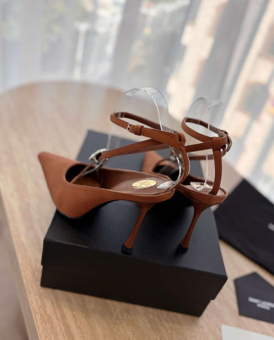 Saint Laurent Rhinestone Embellished High Heels