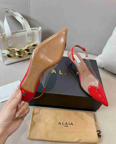 Alaïa Heart Transparent High Heels