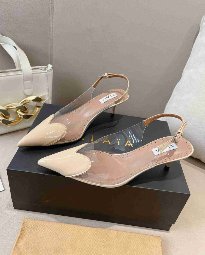 Alaïa Heart Transparent High Heels