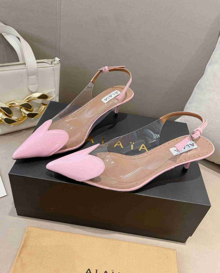 Alaïa Heart Transparent High Heels
