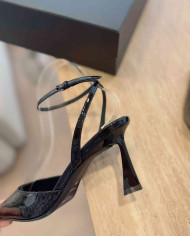 Saint Laurent Pointed Toe Ankle Strap High Heels