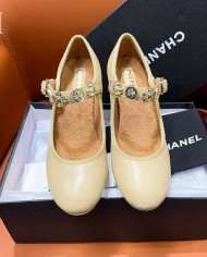 Chanel Classic Mary Jane Block Heel Pumps