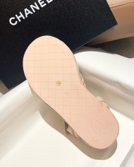 Chanel Classic Quilted Platform Thong Sandals