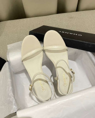 Chanel Women's Open Toe Block Heel Sandals