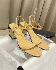 Chanel Women's Open Toe Block Heel Sandals