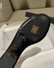 Chanel Women's Open Toe Block Heel Sandals