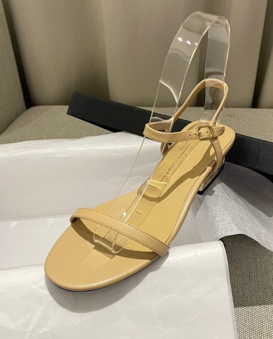 Chanel Women's Open Toe Block Heel Sandals