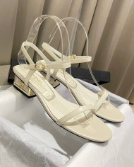 Chanel Women's Open Toe Block Heel Sandals