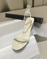 Chanel Women's Open Toe Block Heel Sandals