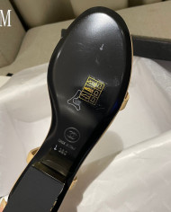 Chanel Women's Open Toe Block Heel Sandals