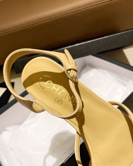 Chanel Women's Criss Cross Strap Square Toe Sandals