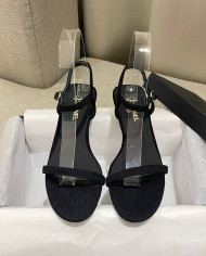 Chanel Women's Open Toe Block Heel Sandals