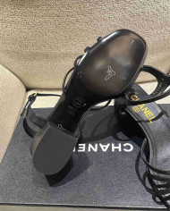 Chanel Women's Criss Cross Strap Square Toe Sandals