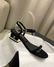 Chanel Women's Open Toe Block Heel Sandals