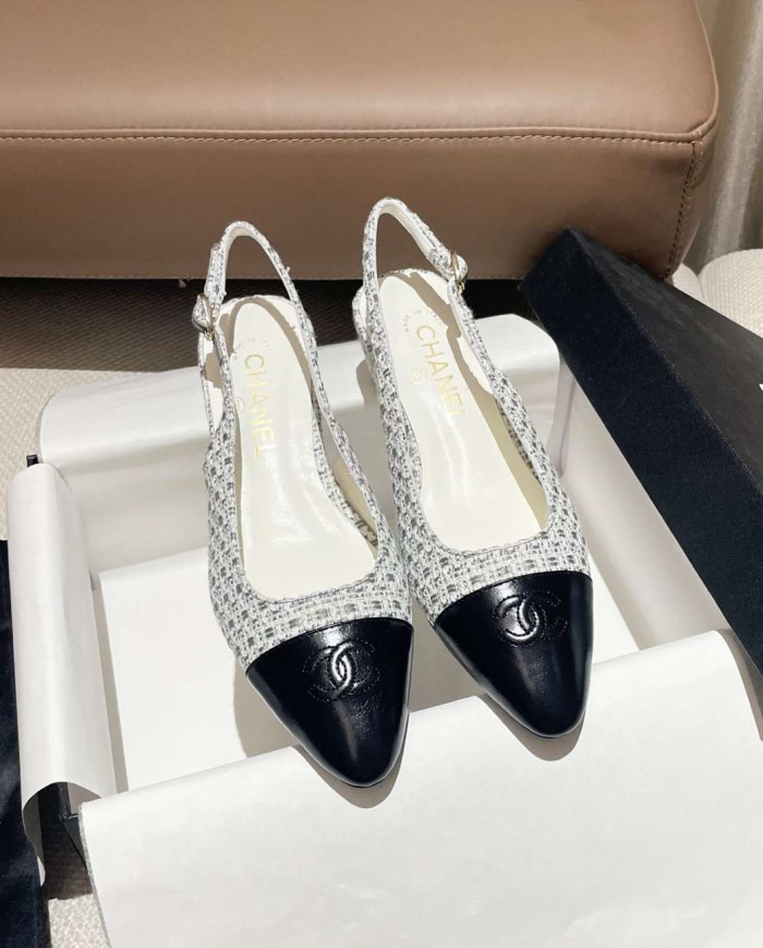 Chanel Women's Pointed Toe Wedge Shoes