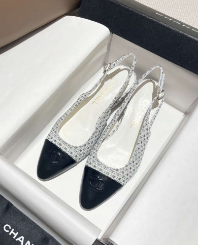 Chanel Women's Pointed Toe Wedge Shoes