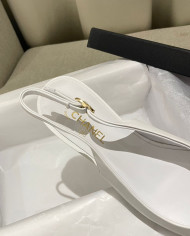 Chanel Women's Pointed Toe Flat Slingback Shoes