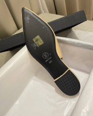 Chanel Women's Pointed Toe Flat Slingback Shoes