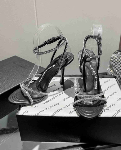 Alexander Wang Women's Rhinestone Strap High Heel Sandals