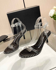 Alexander Wang Women's Transparent Beaded Stiletto Heel Sandals