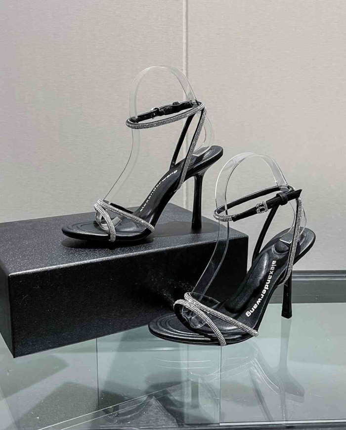 Alexander Wang Women's Rhinestone Strap High Heel Sandals