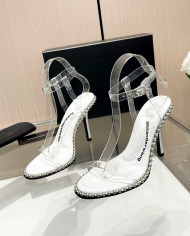 Alexander Wang Women's Transparent Beaded Stiletto Heel Sandals