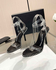 Alexander Wang Women's Transparent Beaded Stiletto Heel Sandals