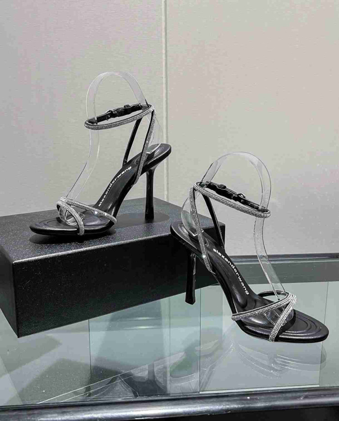 Alexander Wang Women's Rhinestone Strap High Heel Sandals