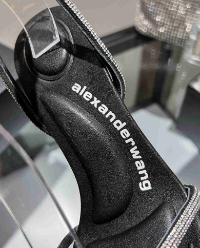 Alexander Wang Women's Rhinestone Strap High Heel Sandals