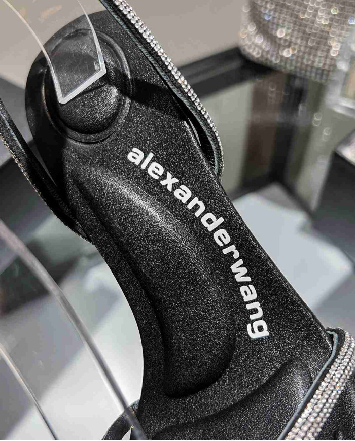 Alexander Wang Women's Rhinestone Strap High Heel Sandals
