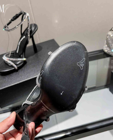 Alexander Wang Women's Rhinestone Strap High Heel Sandals