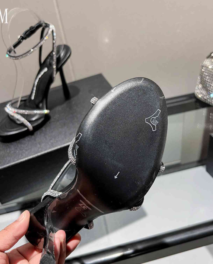 Alexander Wang Women's Rhinestone Strap High Heel Sandals